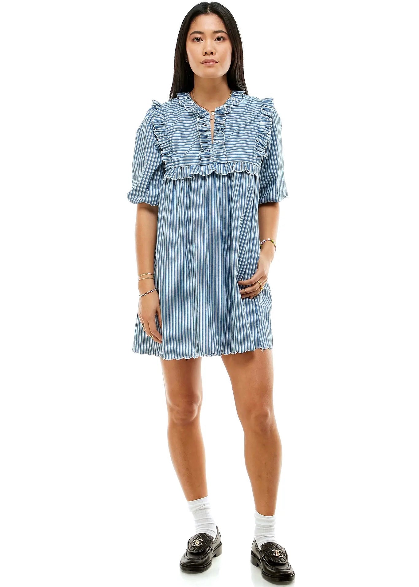 PJ Dress in Smith Stripe